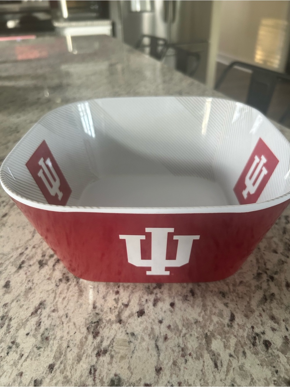Indiana University Red Bowl with IU Logo